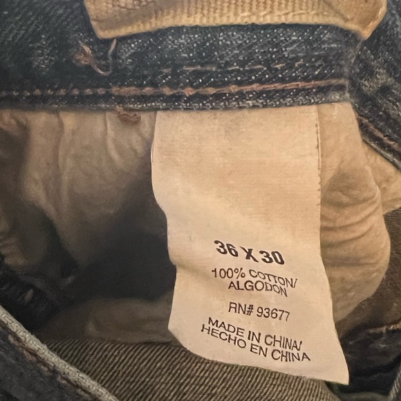 Arizona Jean Company Loose Straight Jeans, Medium Wash, 36x30 - Picture 4 of 5